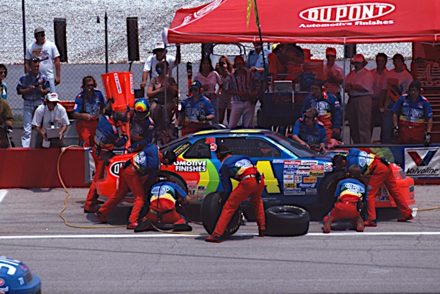 The Rainbow Warriors getting it done on Pit Road. Nigel Kinrade