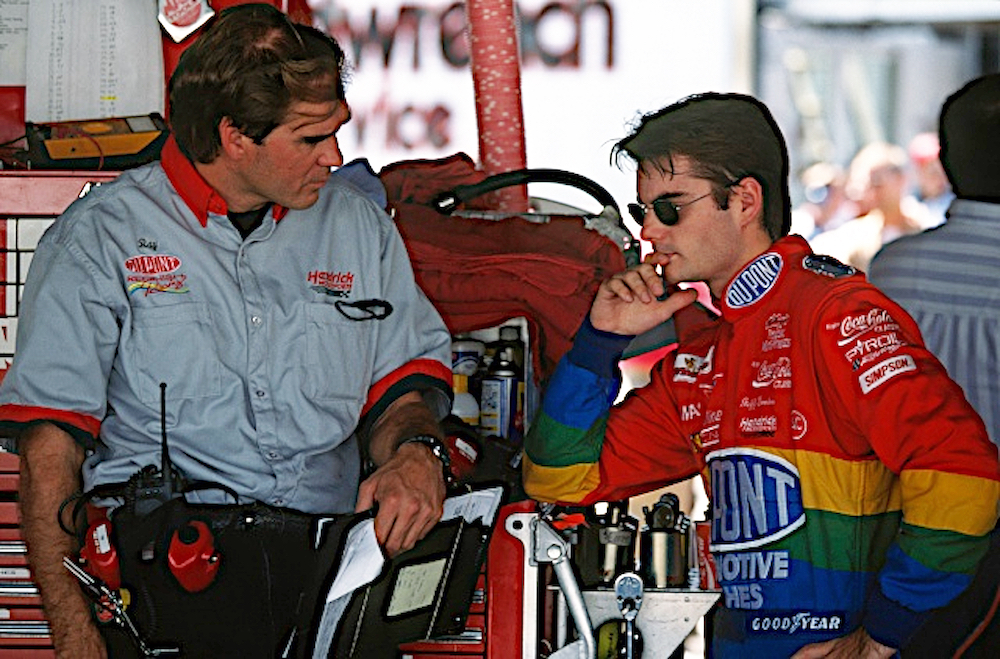 Ray Evernham and Jeff Gordon in 1995