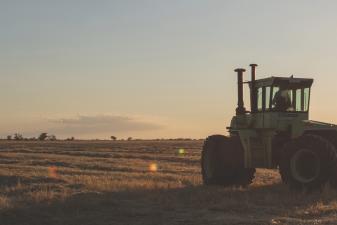 steiger in field