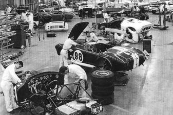 shelby american employees working on cars