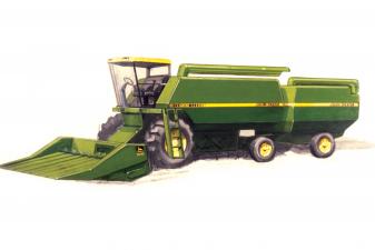 John Deere Articulated Prototype combine