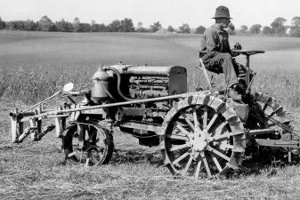 bert benjamin and farmall tractor