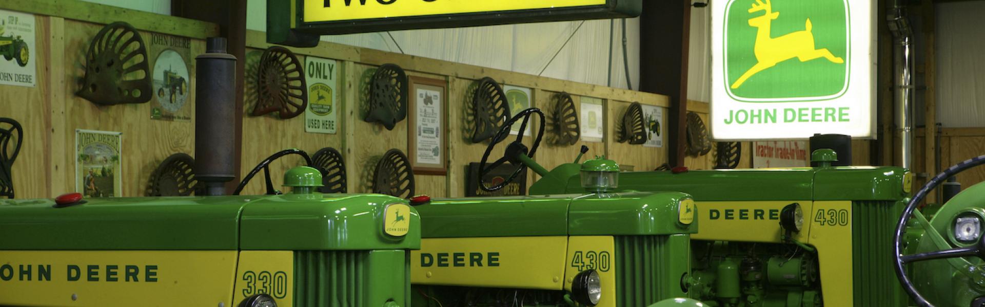 John Deere neon sign