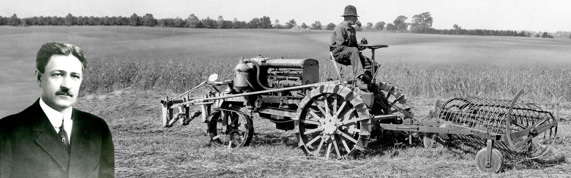 bert benjamin and farmall tractor